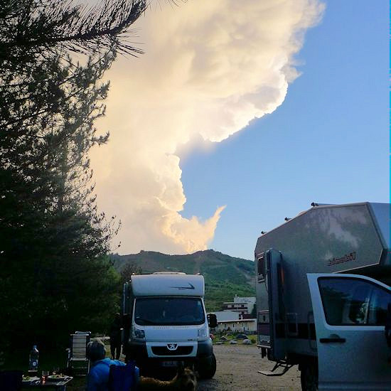 Col de Vergio, Stellplatz a